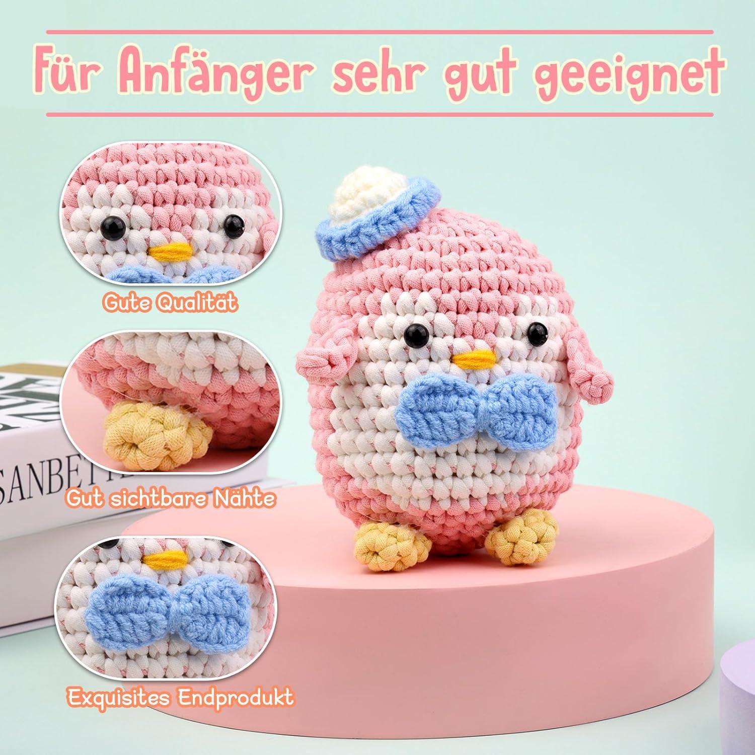 15x50 Easy Häkelgarn Anfänger Set 15 Stück, Dicke Baumwolle Easy Garn