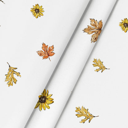 Herbst Tischdecke Kürbisse Blätter LKW GNOME 140x180cm Gelb