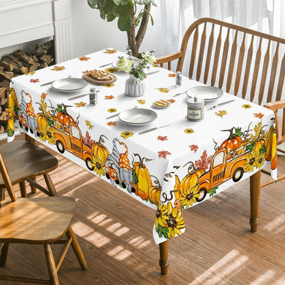 Artoid Mode Herbst Kürbisse Blätter Tischdecke 140x220 cm