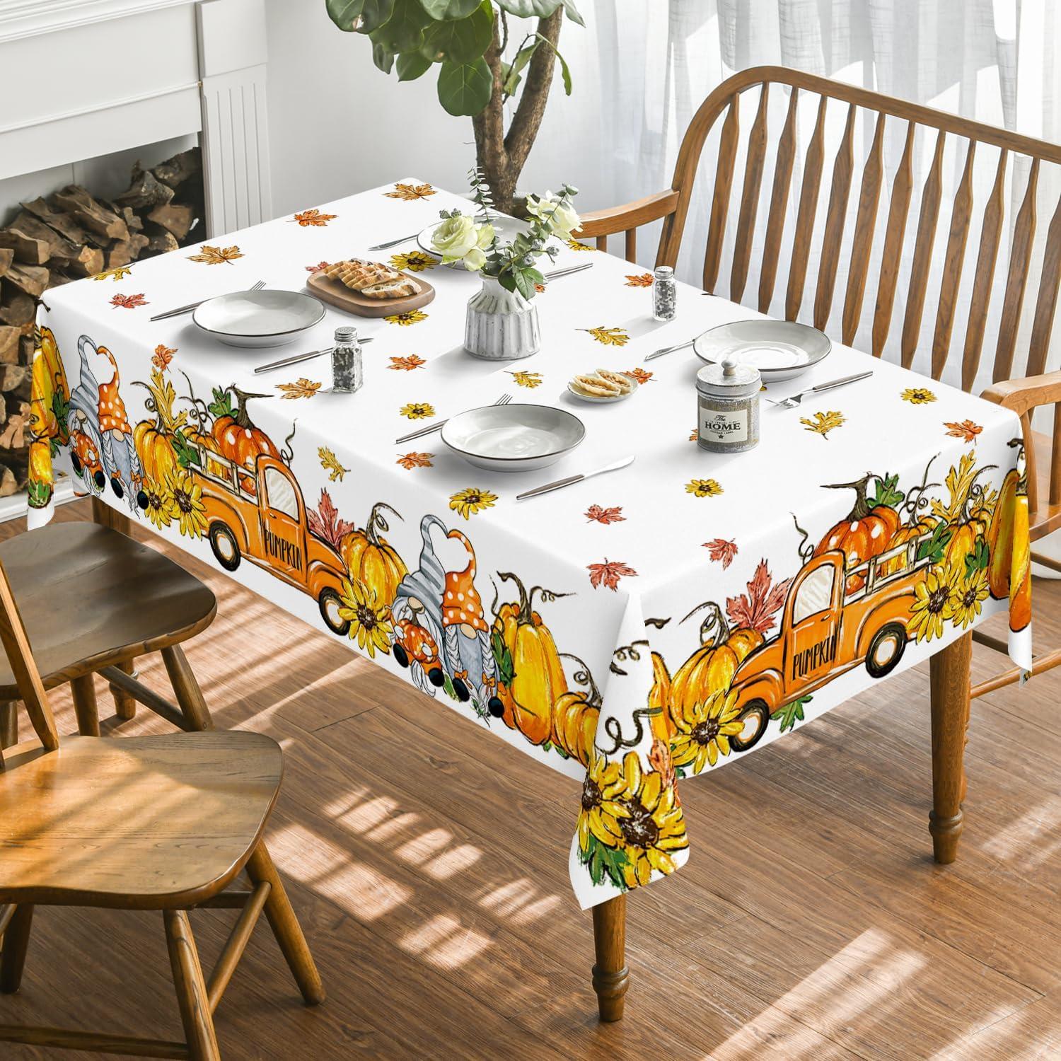 Artoid Herbst Tischdecke 140x200 cm Gelb