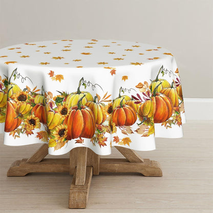 Herbst Tischdecke Rund 120 cm Artoid Mode Sonnenblumen