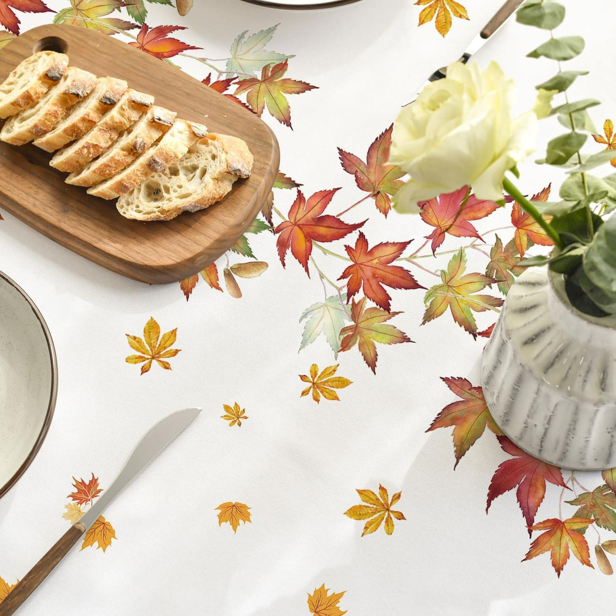 Herbst Tischdecke Rund 120 cm Fall Fleckschutz Tischwäsche Urlaub