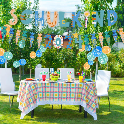 Deko Set Einschulung Schulkind Girlande Zuckertüten Luftballon
