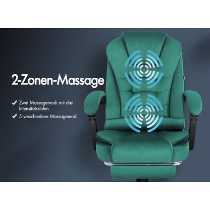 ALFORDSON Bürostuhl ergonomischer Gaming-Drehstuhl Grün