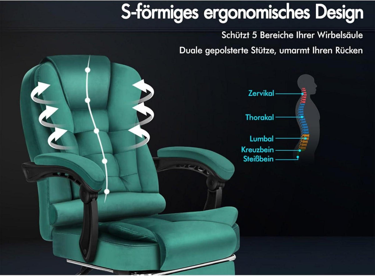 Ergonomischer Gaming-Bürostuhl mit