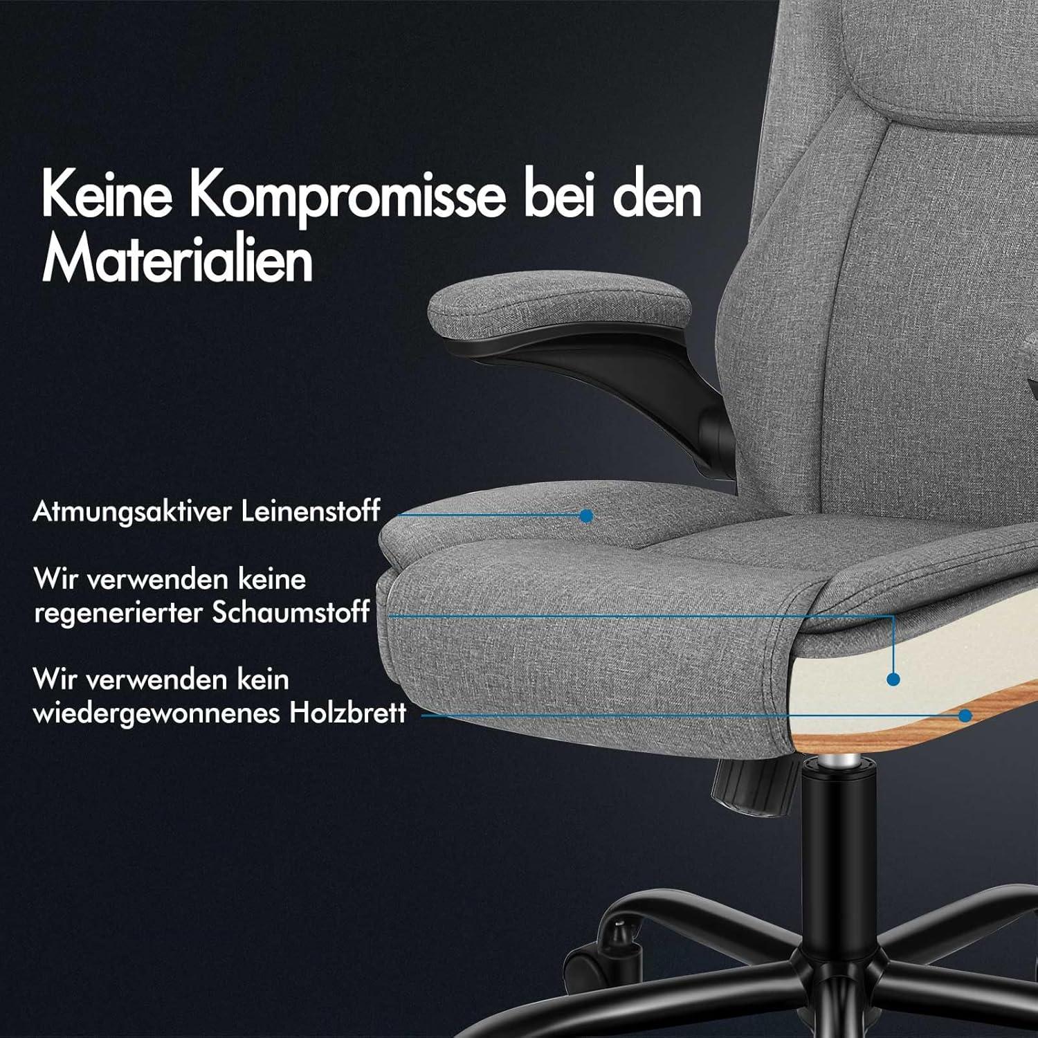 Ergonomischer Massage Bürostuhl mit Armlehne, SGS Gas-Lift, Gaming