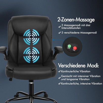 ALFORDSON Ergonomischer Massage Bürostuhl mit Armlehne 150kg