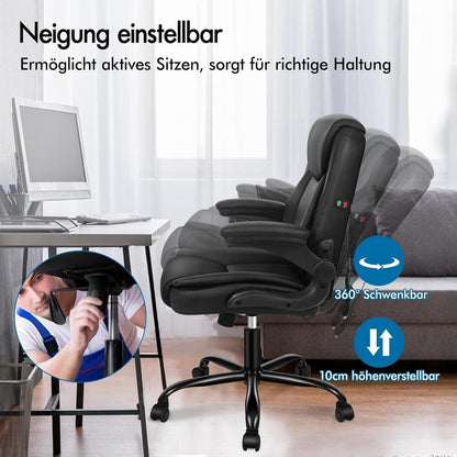 ALFORDSON Ergonomischer Massage Bürostuhl mit Armlehne 150kg