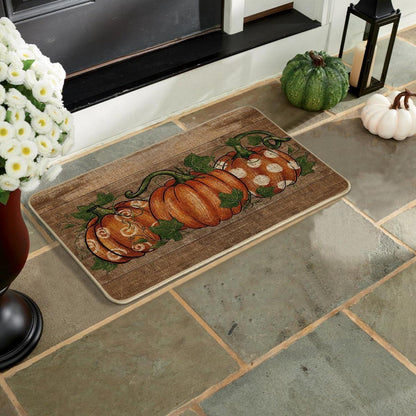 Artoid Mode Herbst Fußmatte Kürbisse Blätter 40x60cm Innen Außen Dekor