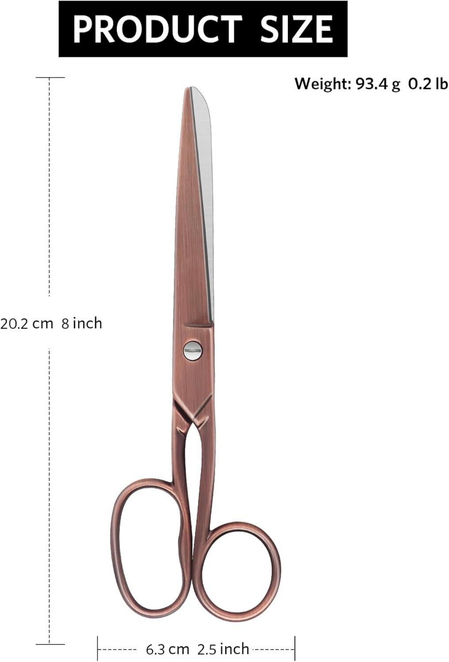 Nähschere Edelstahl Titanbeschichtung Stoffschere Schneider Basteln 20,3 cm