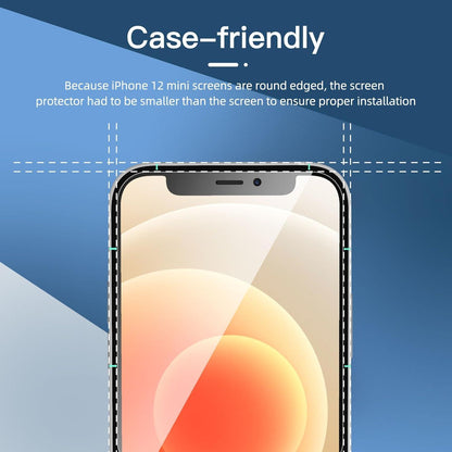 Sichtschutz Panzerglas iPhone 12 Mini 5,4 Zoll 9H Härte 3er Set