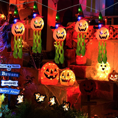 Halloween Kürbis Deko Set Gruselig Outdoor Party Garten 5