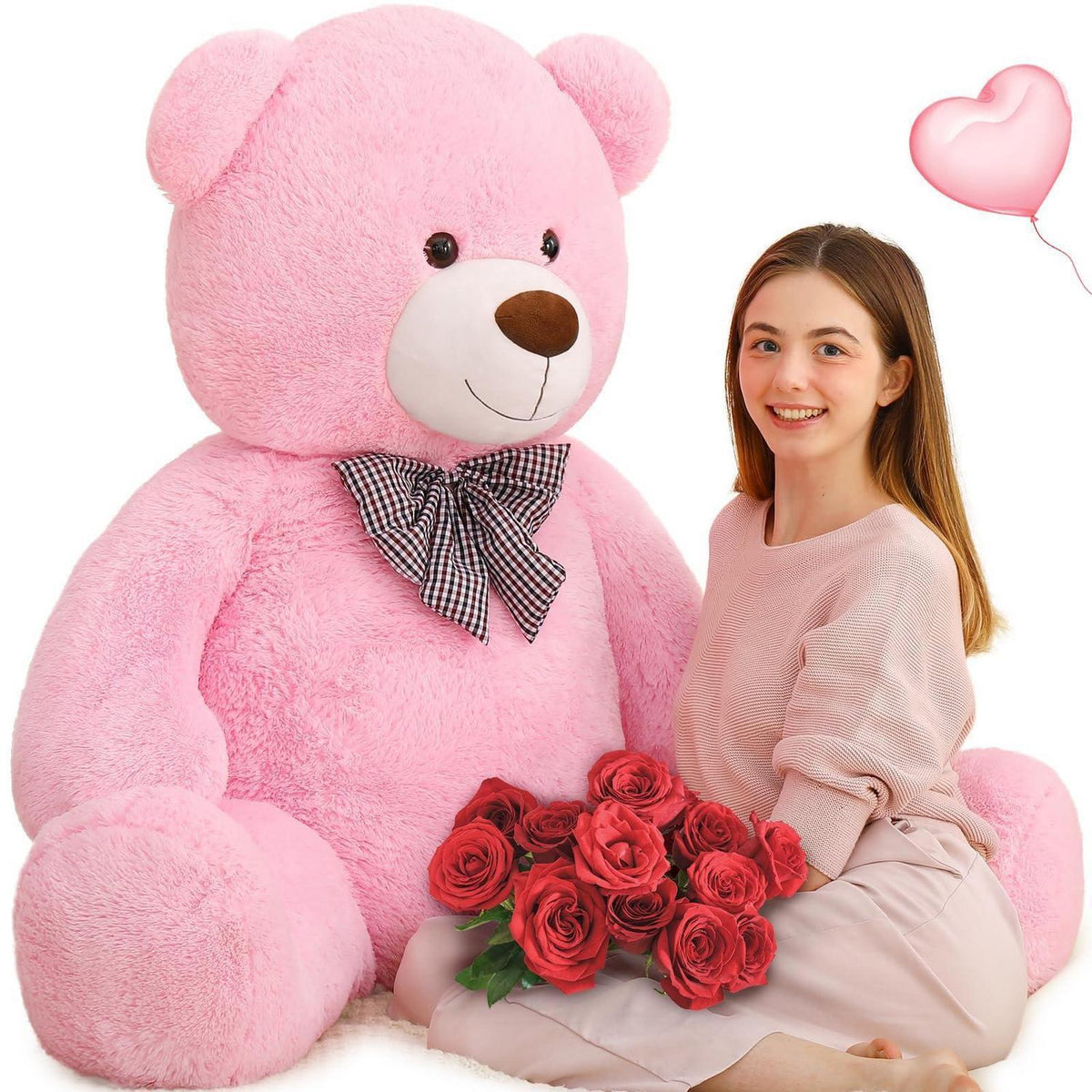 Riesen Teddybär 140cm - Weiches Kuscheltier für Valentinstag & Co.