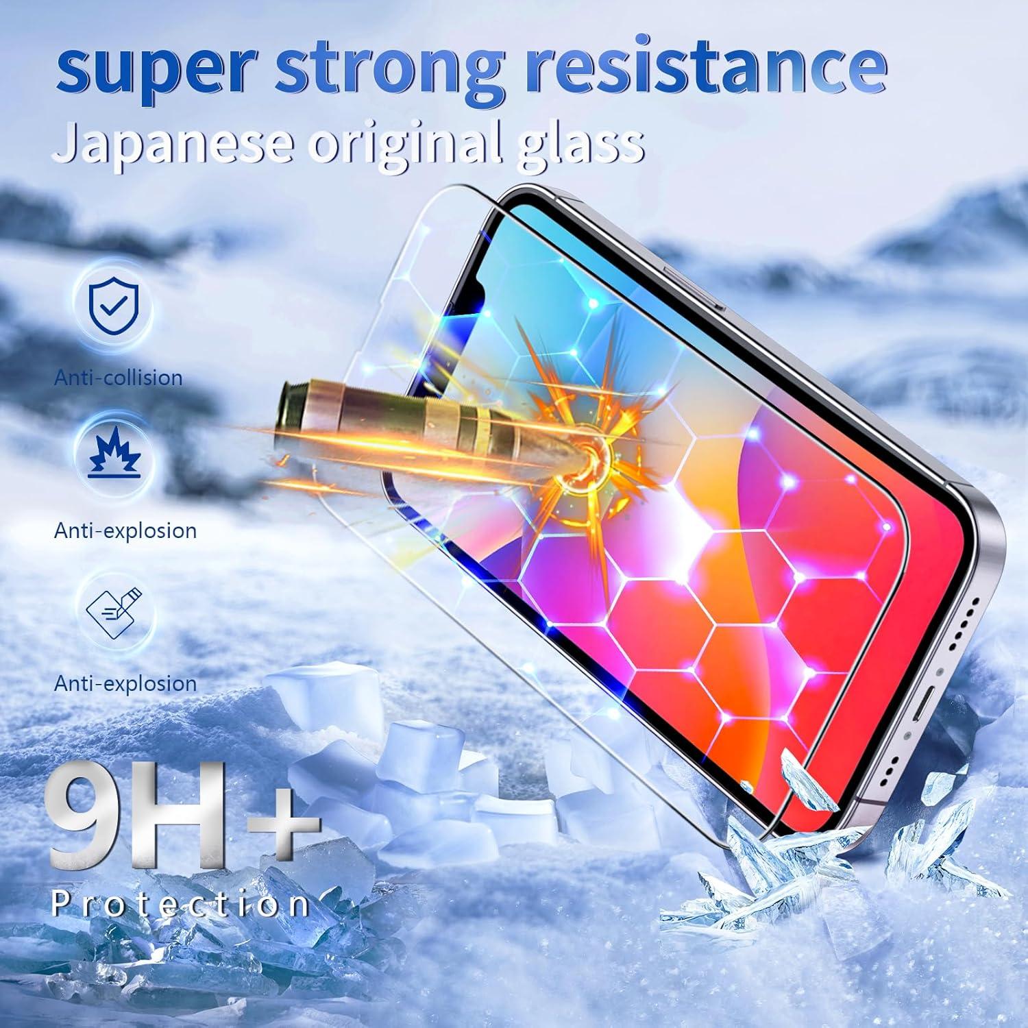 Panzerglas iPhone 13 Pro Max 14 Plus Schutzfolie Anti-Blaulicht 9H+ 2 Stück