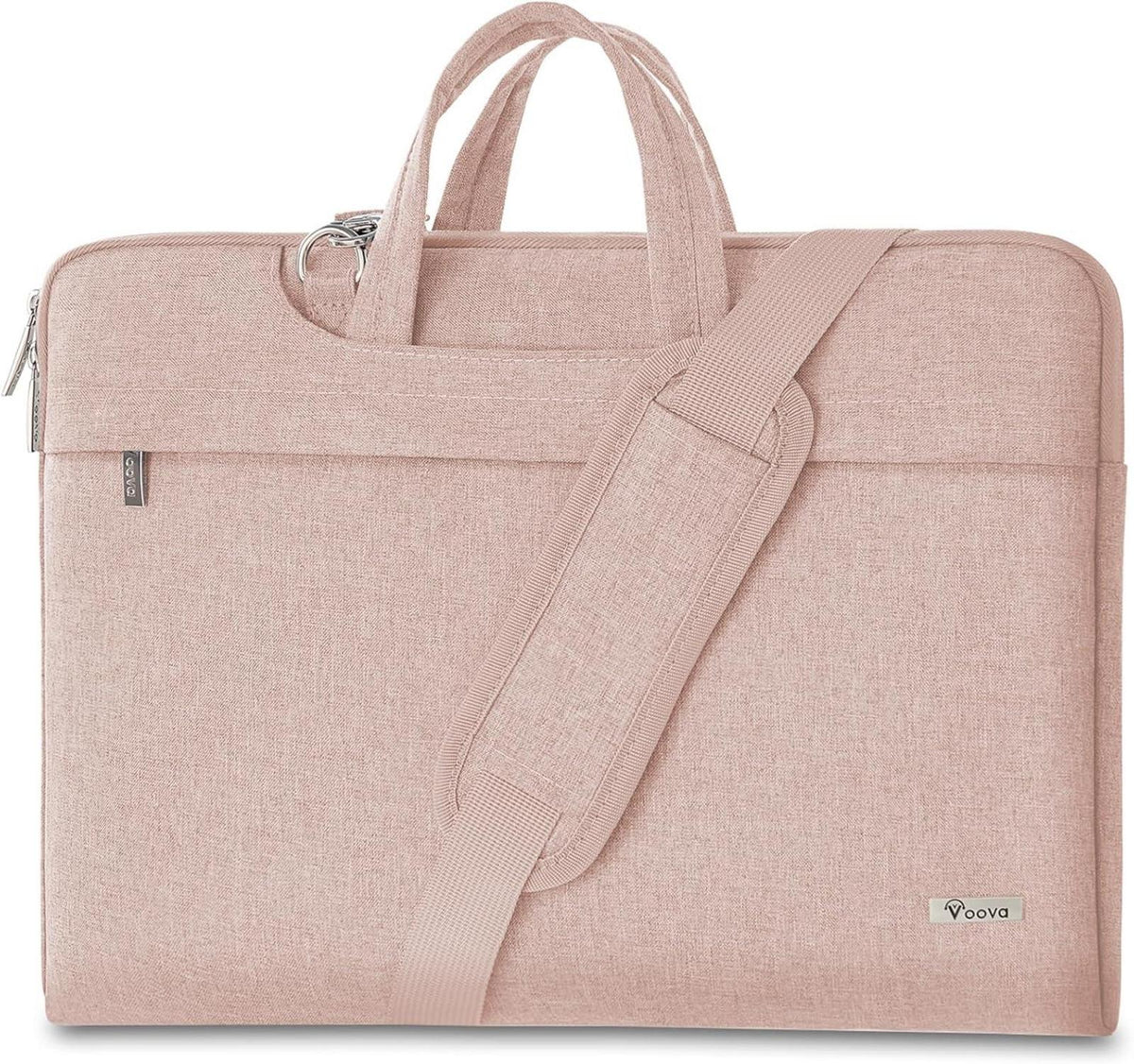Voova Laptoptasche 17-17,3 Zoll Rosa Leicht mit Griff
