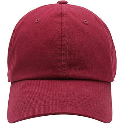 Baseball Cap Unisex – Verstellbare Kappe C-Weinrot
