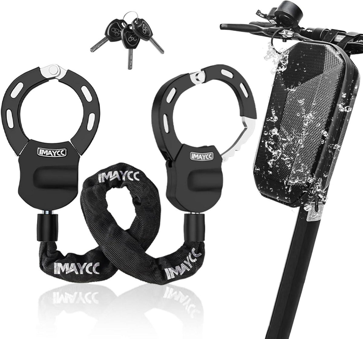 IMAYCC E Scooter Schloss Handschellenschlossn 94CM
