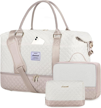 Reisetasche Set Damen Sporttasche Handgepäck Weekender Travel Duffle
