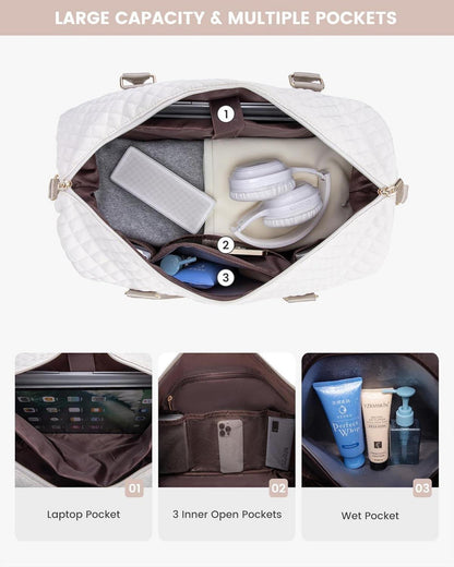 Reisetasche Set Damen Sporttasche Handgepäck Weekender Travel Duffle