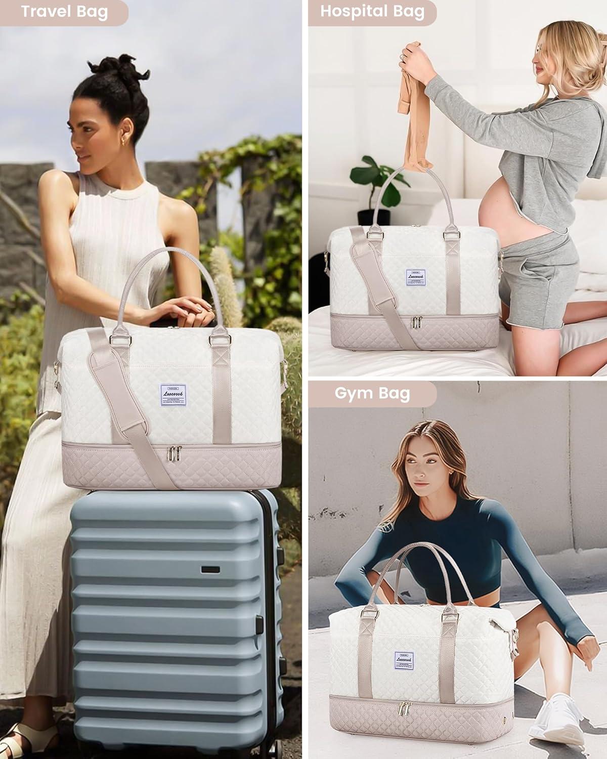 LOVEVOOK Reisetaschen Set Damen Handgepäck Tasche Weekender