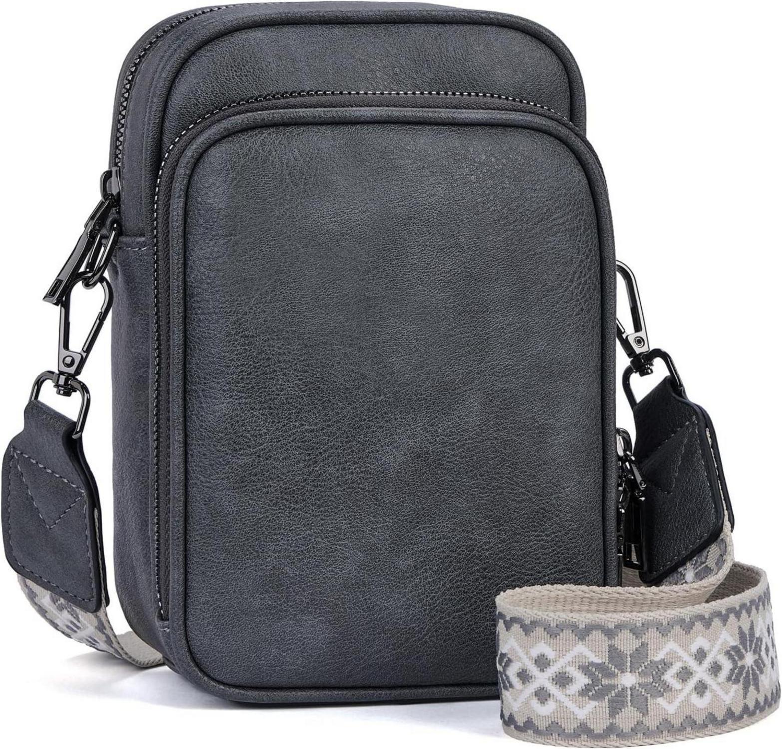 Handytasche Damen Leder RFID Blockierung Umhängetasche