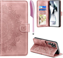 Handyhülle Samsung Galaxy S24 Ultra Flip Wallet PU Leder Rosa