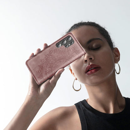 Samsung Galaxy S24 Ultra Handyhülle Wallet Flip Leder Tasche Rosa