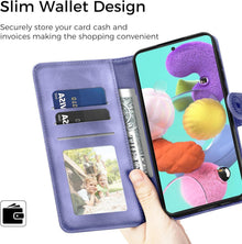Samsung Galaxy A51 Lederhülle Flip Wallet Case