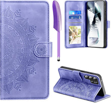 Handyhülle Samsung Galaxy S24 Ultra Flip Wallet Lila PU Leder Case