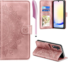 Samsung Galaxy A25 Flip Wallet PU Leder Case Rosa
