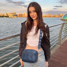 Gesteppte Damen Umhängetasche aus PU Leder, Crossbody Bag