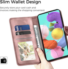 Lederhülle Samsung Galaxy A51 Handyhülle Flip Wallet Case
