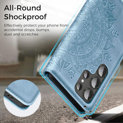 Samsung Galaxy S24 Ultra Handyhülle Wallet Flip Case PU Leder Magnet