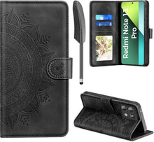 Handyhülle Xiaomi Redmi Note 13 Pro 5G Flip Wallet Schutzhülle Schwarz