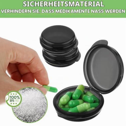Tragbare Pillendose 3er-Set | Mini Tabletten Organizer für Reisen