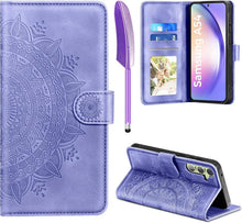 Samsung Galaxy A54 5G Lederhülle Wallet Cover in Lila