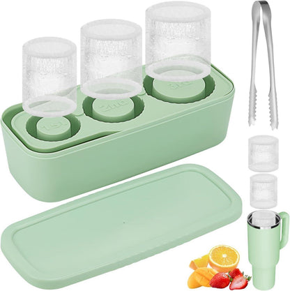 Eiswürfelform Silikon 3-Fach Eiswürfelbehälter Lebensmittelqualität