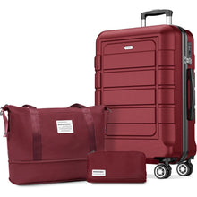 SHOWKOO Koffer Set ABS+PC Hartschale XL 4 Rollen TSA-Schloss