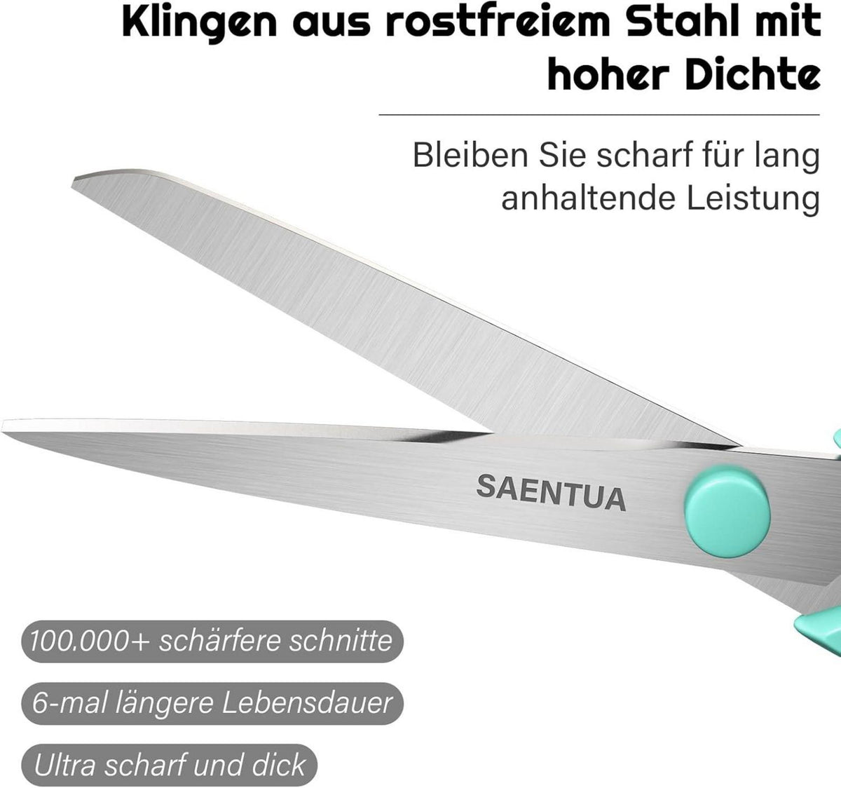 Edelstahl Scheren Set ultrascharfe Klingen Komfortgriffe