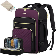40L Reiserucksack Damen Handgepäck mit 3 Packing Cubes