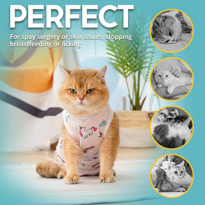 Katzenbody Erholungsanzug Kastration Spay Suit Modal -M-Unicorn M