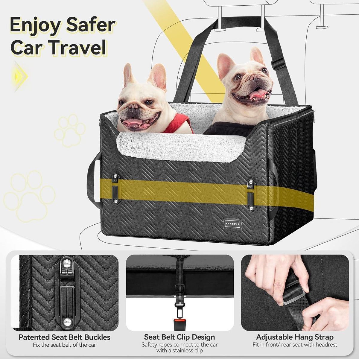 Hund Autositz für kleine Hunde – Sicher & Komfortabel