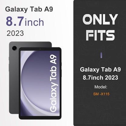 Hülle für Samsung Galaxy Tab A9 2023 8,7 Zoll PU-Leder