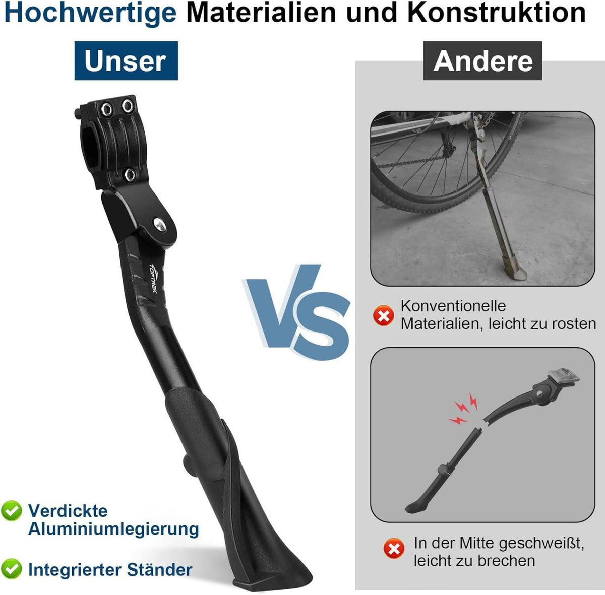 Fahrradständer 24-29 Zoll Aluminiumlegierung rutschfest bis 35 kg