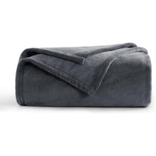 Kuscheldecke Flauschig Dunkelgrau 150x200 cm XL Warme Sofa Decke