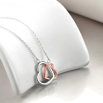 925 Sterling Silber Anhänger Halskette für Mama Tochter Schwester