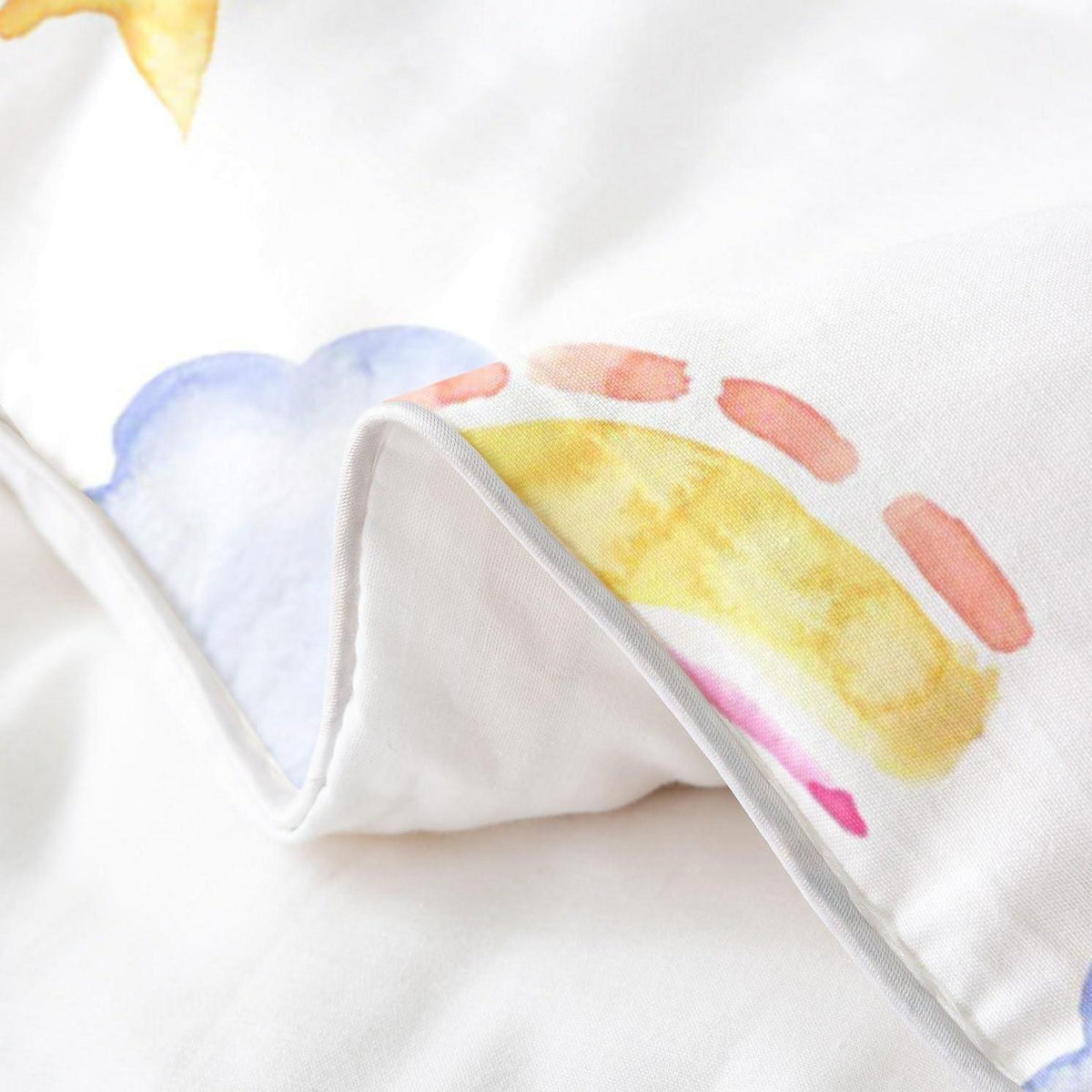 Regenbogen Bettwäsche Set 135x200cm Baumwolle Kinderzimmer