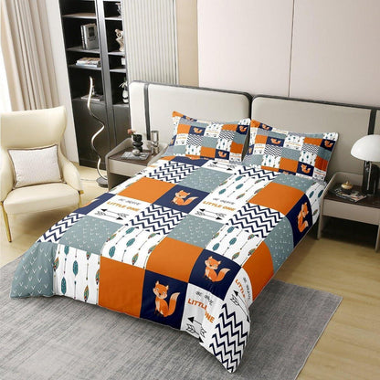 Fuchs Bettwäsche Set 155x220cm Baumwolle Kinderzimmer Boho