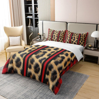 Leopard Bettwäsche Set 155x220cm – Kinderzimmer Safari Dekor