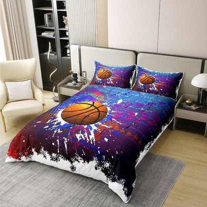 Basketball Bettwäsche Set 200x200cm – Baumwolle, Sports Design